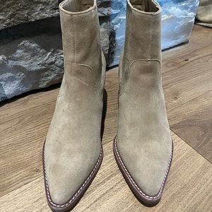 J. Crew Tan Suede Booties